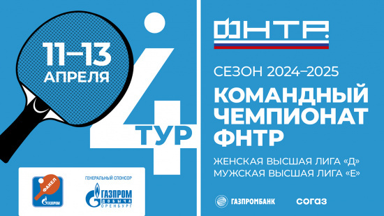 КЧ ФНТР Женская высшая лига "Д", Мужская высшая лига "Е" 11-13 апреля 2025