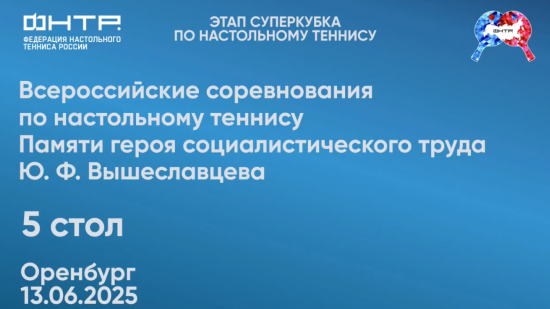 Всероссийские соревнования в Оренбурге 2025. 5 стол. 1 день
