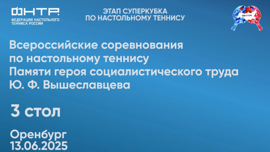 Всероссийские соревнования в Оренбурге 2025. 3 стол. 1 день