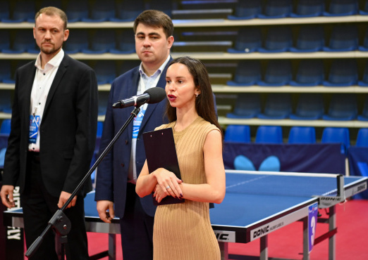 В Центре настольного тенниса торжественно открыли чемпионат России по спорту глухих