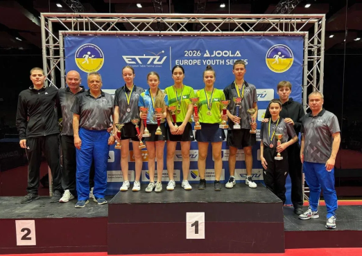 Золото и три серебра завоевали игроки клуба «Факел-Газпром» на турнире JOOLA EYS Bosnia and Herzegovina Open