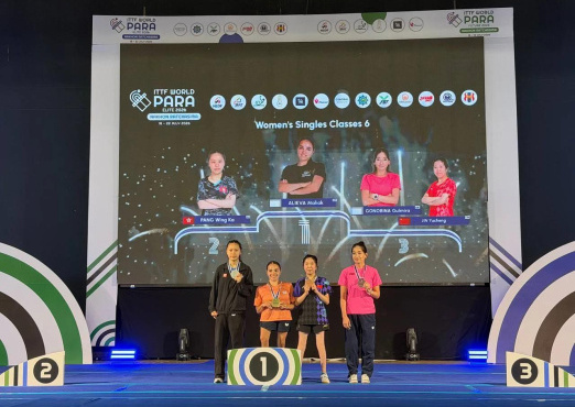 Гульмира Гонобина стала бронзовым призером турнира ITTF World Para Elite Nakhon Ratchasima 2026 в одиночном разряде